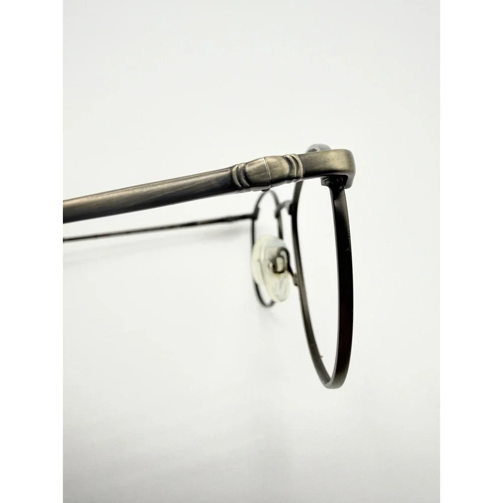 Marchon Stratus Havana/Antique Round Tortoise Eyeglasses Frames Only 51-20-140